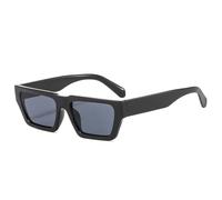 WNCKSQ Modische kleine rechteckige Sonnenbrille in Gelee-Grau für Damen, UV400, Retro, quadratisch, Leopardenmuster, Herren-Sonnenbrille, Schwarz-Grau, 1