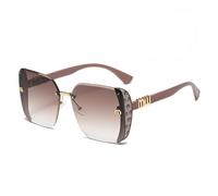 WNCKSQ Modische Retro-Brille für Damen und Herren, quadratisch, großer Rahmen, Sonnenbrille, Reise-/Angel-/Fahrbrille, UV400, 2,1