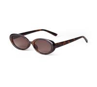 WNCKSQ Sexy kleine ovale Damen-Sonnenbrille, modisch, Leopardenmuster, braune Brille, Retro, bunter Schatten (C6)