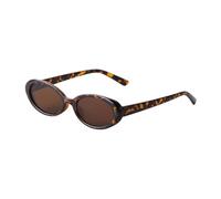 WNCKSQ Sexy kleine ovale Damen-Sonnenbrille, modisch, Leopardenmuster, braune Brille, Retro, bunter Schatten (C4)