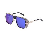 WNCKSQ Vintage Steampunk Square Sonnenbrille Herren Klassische Sonnenbrille für Herrenmode Schutzbrille, C7OuterBlue