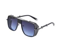 WNCKSQ Vintage Steampunk Square Sonnenbrille Herren Klassische Sonnenbrille für Herrenmode Schutzbrille, C4GrayBlue