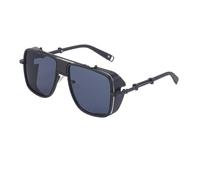 WNCKSQ Vintage Steampunk Square Sonnenbrille Herren Klassische Sonnenbrille für Herrenmode Schutzbrille, C1BlackGray