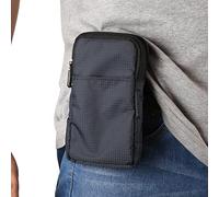 WNHTFAC Handyhalterung, Wasserdicht Handytasche mit Geldbörse zum Umhängen Umhängetasche Beutel Bügel Männer Gürteltasche Bauchtasche Clip mit Gürtelschlaufe, Schwarz, Dunkelblau