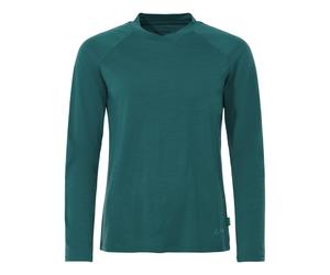 Wo Essential Wool LS T-Shirt dark fjord green 38 Damen