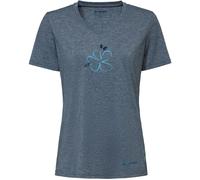 VAUDE Damen T-Shirt Wo Skomer Print T-Shirt III – dark sea uni Größe 40