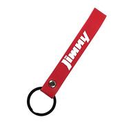 WOAFEY Auto SchlüSselanhäNger für Suzuki Jimny Alto Swift SX4 Grand Vitara, Auto Personalisiertes Carbonfaser-Leder Custom SchlüSselanhäNger Geschenk,Red