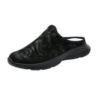 Woaikeyu Damen-Sneaker, ohne Schnürsenkel, für Reisen, weiche Sohle, bequem, Outdoor, Mode, Sport, atmungsaktiv, Schwarz , 38 EU