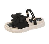 Woaikeyu Flache Damen-Sandalen, Schleife, lässig, offene Zehen, römische Form, Hausschuhe, Sandalen für den Außenbereich