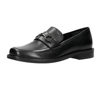 WOAJS - Mokassins für Damen | Naturleder | Schuhe mit Schwarzer Dekoration | Weiches Futter | Klassisches Design | 46092-51 - Schwarz, Größe 36