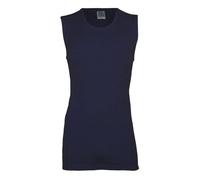 wobera ANGORA mittelstarkes Herrenunterhemd ohne Arm oder Tank Top mit 40% Angora (Gr. 6/M, Farbe: Marine)