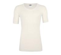 wobera Herrenunterhemd T-Shirt oder mit ½ Arm aus 100% Seide (Gr. 6/M, Farbe: naturweiß)