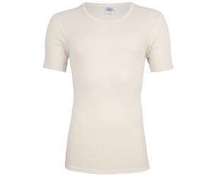 wobera Natur Herrenunterhemd 1/2 Arm Schurwolle und Seide 1 St