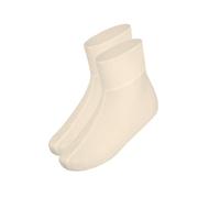 wobera NATUR leichte Fußwärmer ohne Flausch mit Tencel-Modal für Damen und Herren (Gr. 3 (43-46) Farbe: naturweiß)