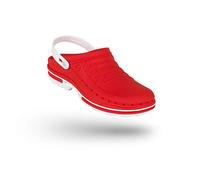 WOCK Clog mit Fersenriemen und Steri-Tech Einlage, Damen und Mann Clogs, Sterilisierbarund mit Zitronenaroma - Hergestellt in Portugal