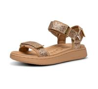 Woden Braune Linie Glitzer-Sandalen