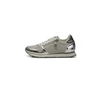 Woden Damen Ydun Metallic Zipper Sneakers Größe 36,049 Sea Fog Grey