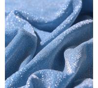 Wodsty Polyester Glitter Stoff Rolle Wasserdicht DIY(light blue) | Perfekt als Tischläufer, Hintergrundvorhang oder Hochzeitsbogen, einfache Montage und Pflege