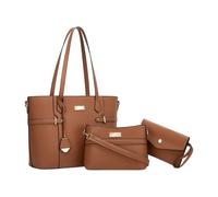 Woedpez 3-teilige praktische Umhängetasche Retro Stil, geräumiger Innenraum, praktische PU Unterarmtaschen, perfekt für die Arbeit Freien oder zum Einkaufen, Arbeitstasche