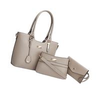 Woedpez Handtaschen Set, 3-teilig, modische Umhängetaschen, große Kapazität, oben, Geldbörse, PU Leder, Umhängetaschen, modische Umhängetasche