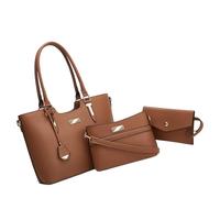 Woedpez Handtaschen Set, 3-teilig, modische Umhängetaschen, große Kapazität, oben, Geldbörse, PU Leder, Umhängetaschen, modische Umhängetasche