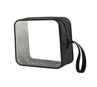 WOFASHPURET 1Stück wasserdichte Kosmetiktasche Transparent Tragbarer Toilettenartikel Organizer aus Oxford für Reisen und Zuhause für Kosmetik Schmuck und Mehr