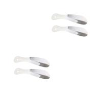 WOFASHPURET 2 Sätze Schuhlöffel Aus Edelstahl Hohe Schuhlöffel Für Herren Heber Helfer Schuhlöffel Verlängerung Schuhlöffel Aus Stahl Schuhlöffel Hilfe Schuhspanner 2 Stücke * 2