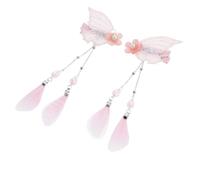 WOFASHPURET 2 Stück-pack Schmetterlings Haarspangen Mit Quasten Bunte Haarschmuck Clips Für Alltag Party Und Cosplay