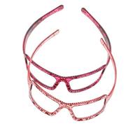 WOFASHPURET 2 Stück Teiliges Stirnband im Brillendesign Modisches Haarband für Damen Dekoratives Haaraccessoire Vielseitig Einsetzbar für Waschen Styling und Partys Farblich Abgestimmt