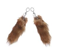 WOFASHPURET 2stücke Fuchs Schlüsselanhänger Kunstfell Schlüsselketten Für Mädchen Stylische Handtaschen Dekoration Perfektes Für Geburtstage