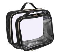 WOFASHPURET 2stücke Transparente Make-up Tasche Durchsichtige Reisetasche Für Kosmetik Und Toilettenartikel Kleine Kosmetiktasche Mit Viel Stauraum Organizer Für Unterwegs Für Make-up Und Reis