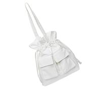 WOFASHPURET Canvas Tasche Mit Kordelzug Praktischer Stoffbeutel Für Schüler Großes Fassungsvermögen Als Umhängetasche Oder Rucksack Tragbar Für Kleine Geschenke Und Reisen