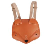 WOFASHPURET Kleiner Rucksack Fuchsmotiv Pu Leicht Klein Verstellbar Damen Kind Freizeit Festival Reise