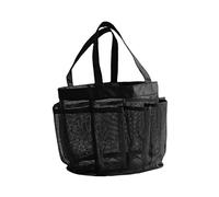 WOFASHPURET Netz-Strandtasche Für Damen Groß Mit Einfacher Öffnung Tragbar Für Reise Und Badezimmer Aus Hochwertigem Schwarz Als Dusch-netztasche Oder Kulturtasche Geeignet