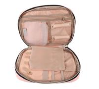 WOFASHPURET Reise Schmuckschatulle Rosa Faltbare Schmuckbox Für Ringe Halsketten Und Ohrringe Idealer Schmuck Organizer Für Damen Zur Aufbewahrung Von Juwelen Unterwegs