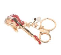 WOFASHPURET Rhinestone Schlüsselanhänger Mit Gitarren-Design Hängeornament Für Taschen Rucksäcke Und Schlüssel Für Musikliebhaber Metallische Verarbeitung Einzigartiges
