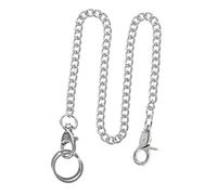 WOFASHPURET Stilvolle Kette für Taschenuhr aus Edelstahl mit Robustem Karabinerverschluss Elegante Bekleidungsaccessoire für Jeans und Mantel im Selbstgemacht Stil