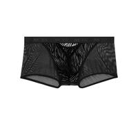WOH Herren Boxershort - Personal Allure, Trunk, Spitze, Logobund, durchsichtig XL Schwarz