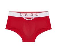 WOH Herren Trunk - Sexy Fun, Basic Shorts, Logo, Baumwoll-Stretch, einfarbig Rot S