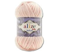 Wohnkult 100 g Alize Velluto Wolle in 30 Auswahl (340 | Puderrosa)