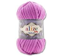 Wohnkult 100 g Alize Velluto Wolle in 30 Auswahl (378 | Orchidee)