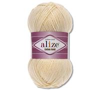 Wohnkult Alize 100 g Cotton Gold Premium Wolle in 59 Sommerwolle Garn Stricken Amigurumi (458 | Natur)
