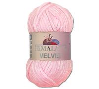 Wohnkult Himalaya 100 g Velvet Dolphin Wolle 40 Farben zur Auswahl Chenille Strickgarn Flauschgarn Glanz Accessoire Kleidung Decken (90003 | Babyrosa)