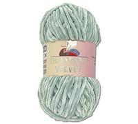 Wohnkult Himalaya 100 g Velvet Dolphin Wolle 40 Farben zur Auswahl Chenille Strickgarn Flauschgarn Glanz Accessoire Kleidung Decken (90051 | Taubengrau)