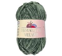Wohnkult Himalaya 100 g Velvet Dolphin Wolle 40 Farben zur Auswahl Chenille Strickgarn Flauschgarn Glanz Accessoire Kleidung Decken (90020 | Dunkelgrau)