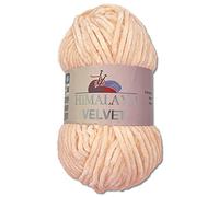 Wohnkult Himalaya 100 g Velvet Dolphin Wolle 40 Farben zur Auswahl Chenille Strickgarn Flauschgarn Glanz Accessoire Kleidung Decken (90053 | Hellrosa)