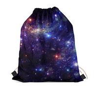 Woisttop Galaxy Rucksack mit Kordelzug, Sport-Rucksack, Schule, Reisen, Schwimmen, Schultertasche, Turnbeutel für Männer, Frauen, Mädchen, Jungen