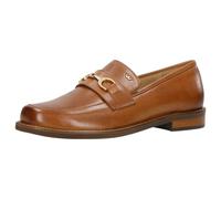 WOJAS - Damen Mokkasins/Leder Schuhe/Sommer Mokassin/Flache Sohle/Elegant Mokasinschuhe - Hellbraun 46092-53, Größe 36