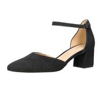 WOJAS - Damen Pumps I mit Niedrigem Absatz I Veloursleder I Weiches Futter I Elegant I Formeller Stil | 35086-61 - Schwarz, Gr. 38