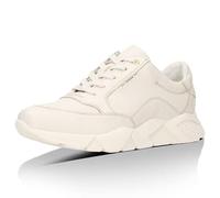 WOJAS - Damen Sneakers I Glattleder I Weiches Futter I Feine I Modernes Design I Bequem und Praktisch I Casual Style I 9406-53 - Beige, Gr. 38